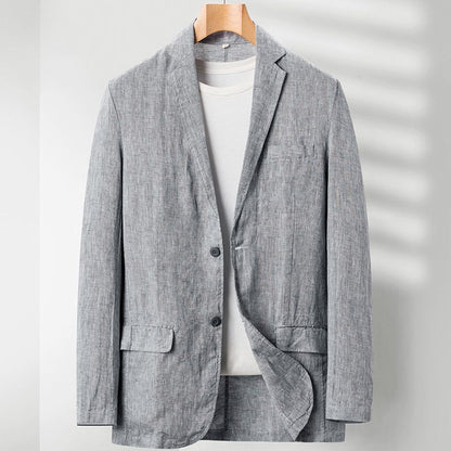 Rebecca – Veste décontractée en lin grande taille pour femmes