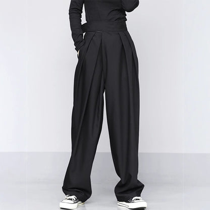 Zoe – Pantalon Décontracté Large Drapé