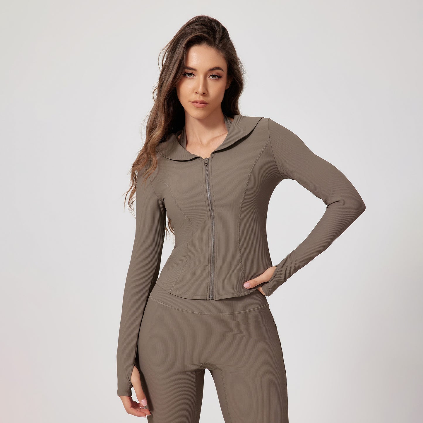 Jenny – Vêtements de Yoga Ajustés à Manches Longues