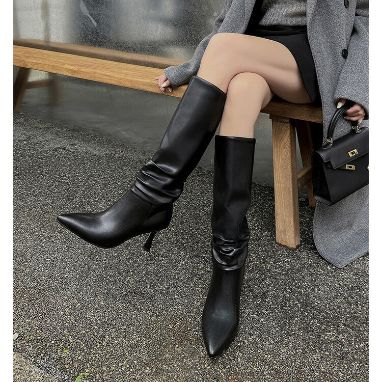 Jacqueline – Bottes Européennes en Cuir Vegan Style Américain