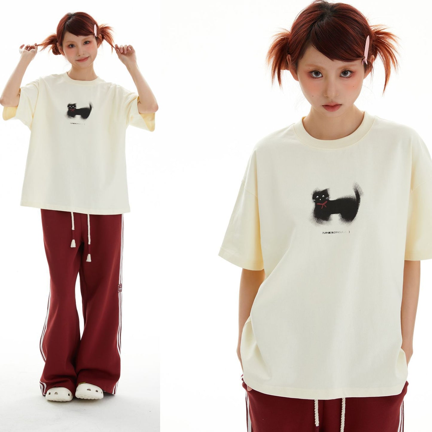 Laurence – T-shirt Décontracté à Motif Simple d'Été