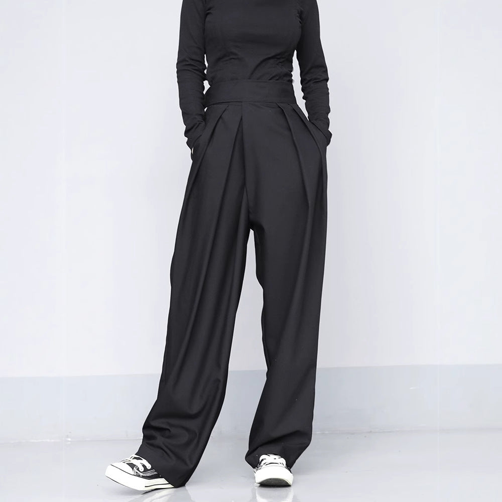 Zoe – Pantalon Décontracté Large Drapé