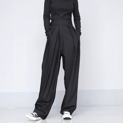 Zoe – Pantalon Décontracté Large Drapé