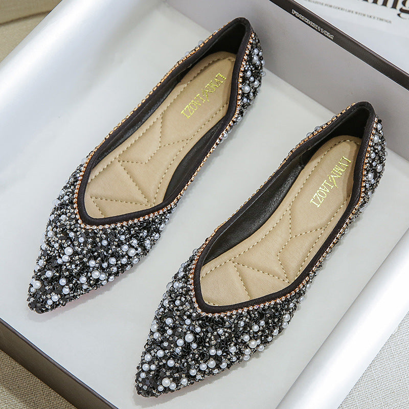 Harriet – Chaussures Plates avec Strass pour Femmes