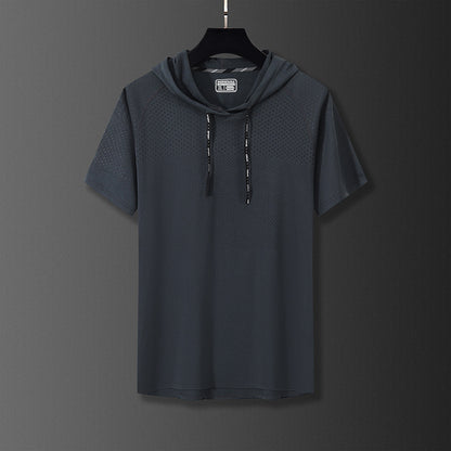 Derek – T-shirt à capuche à séchage rapide pour l'exercice