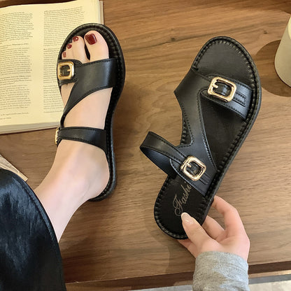 Amanda – Sandales Plates Antidérapantes pour Femme