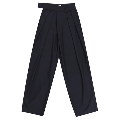 Zoe – Pantalon Décontracté Large Drapé