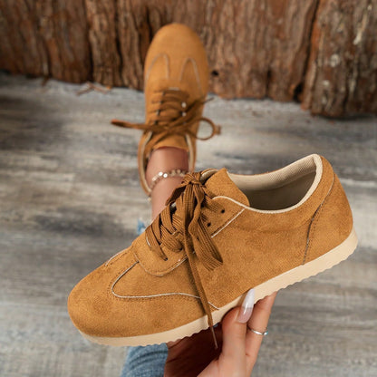 Jane – Chaussures décontractées blanches rétro à semelle souple