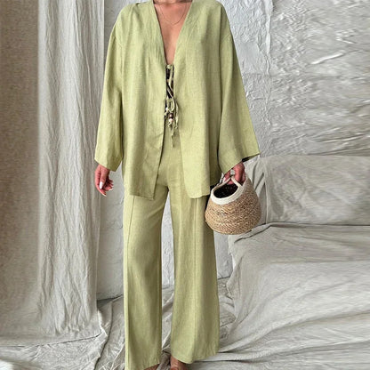 Joy – Costume Décontracté Femme Couleur Unie