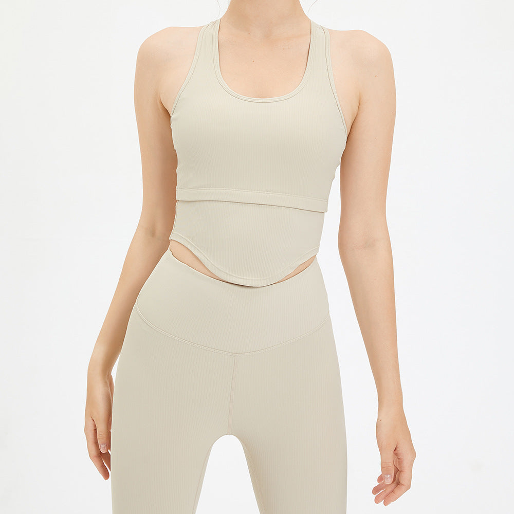 Lauren – Débardeur d'Exercice Respirant en Forme de U