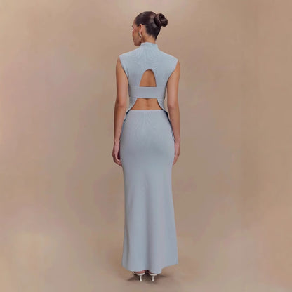 Claire – Ensemble Décontracté Jupe à Taille Haute en Tricot
