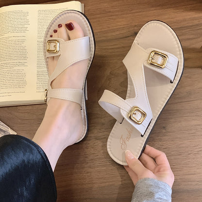 Amanda – Sandales Plates Antidérapantes pour Femme