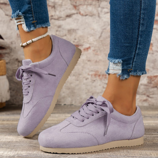 Jane – Chaussures décontractées blanches rétro à semelle souple