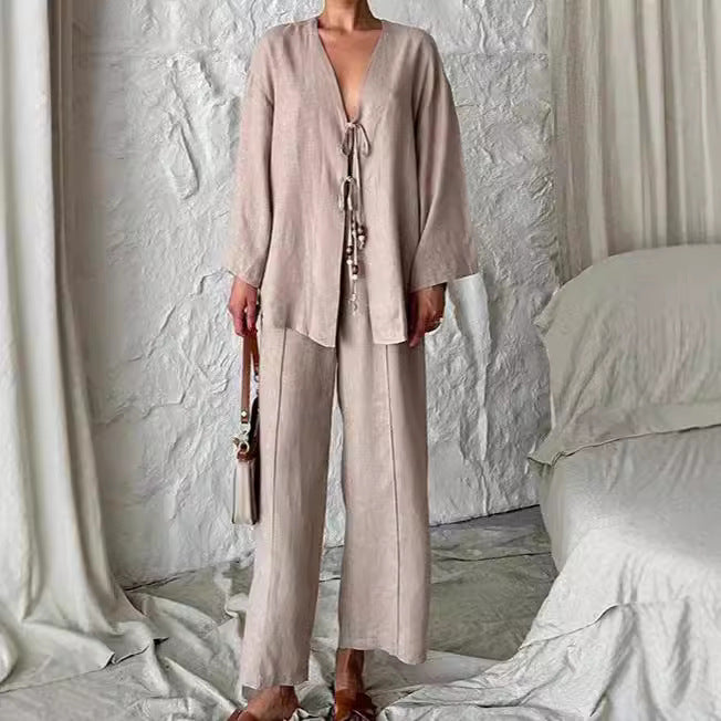 Joy – Costume Décontracté Femme Couleur Unie