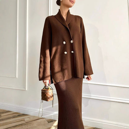 Tamara – Manteau Long à Boutons pour Femme