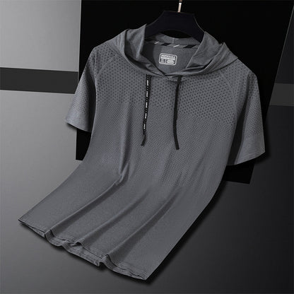 Derek – T-shirt à capuche à séchage rapide pour l'exercice