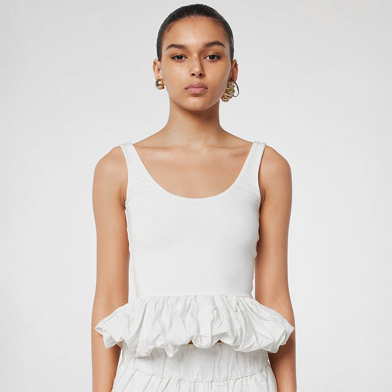Laura – Gilet de Mode à Couture Unie