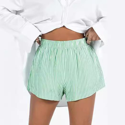 Fiona – Shorts Rayés à Poches Amples
