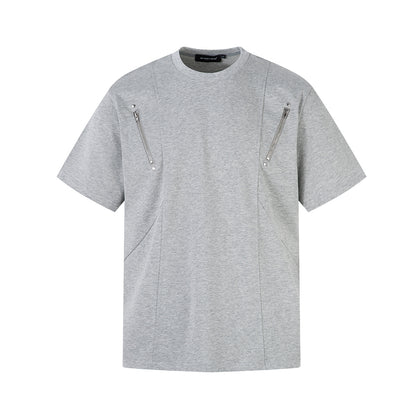 Rory – T-shirt à Manches Courtes avec Fermeture Éclair et Couture