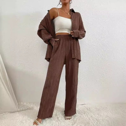 Jessica – Cardigan Loose à Col Chemise, Manches Longues