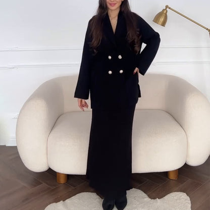 Tamara – Manteau Long à Boutons pour Femme