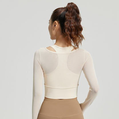 Diana – Haut Long à Manches en Maille pour Yoga