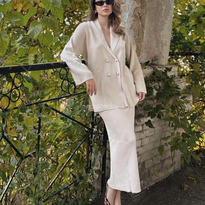 Tamara – Manteau Long à Boutons pour Femme
