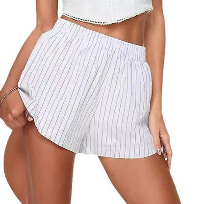 Fiona – Shorts Rayés à Poches Amples