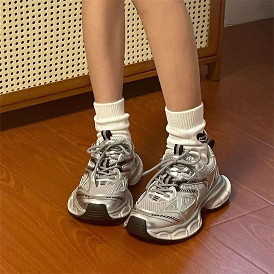 Heidi – Chaussures tendance argentées pour femmes