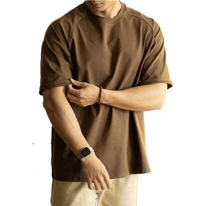 Aaron – T-shirt ample à manches raglan avec protection solaire antibactérienne
