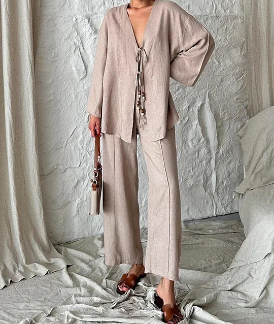 Joy – Costume Décontracté Femme Couleur Unie
