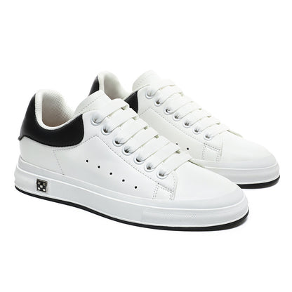Kenny – Chaussures Décontractées en Cuir Vegan Blanc Doux pour Homme