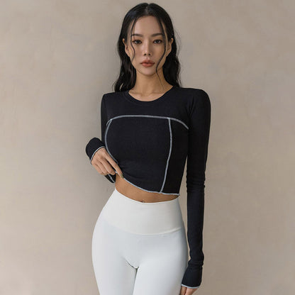 Christine – Haut à Manches Longues en Vegan Cuir Pour Femme