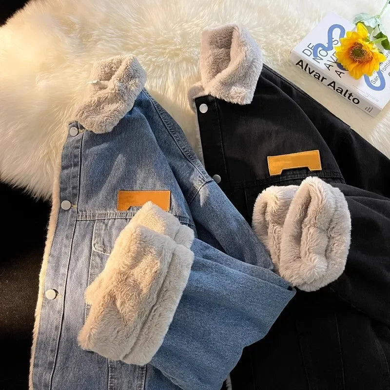 Gary – Veste en Jean Épaisse Avec Fleece Pour Hommes