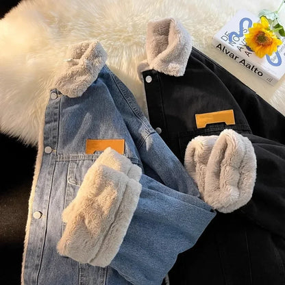 Gary – Veste en Jean Épaisse Avec Fleece Pour Hommes