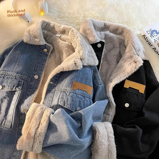 Gary – Veste en Jean Épaisse Avec Fleece Pour Hommes