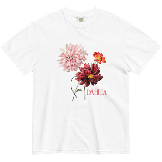 Jacqueline – T-shirt décontracté à col rond avec impression numérique Dahlia