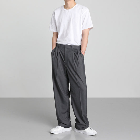 Carl – Pantalon Décontracté Droit et Ample