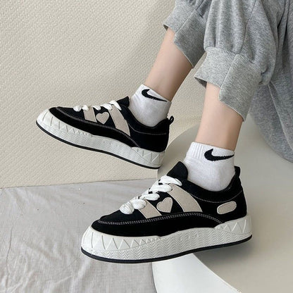 Sophie – Baskets en Toile à Plateforme Automne