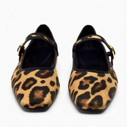 Jennifer – Chaussures Mary Jane à Imprimé Léopard