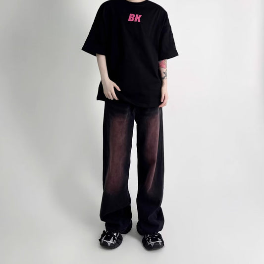 Jay – Jean Rouge Noir Décoloré
