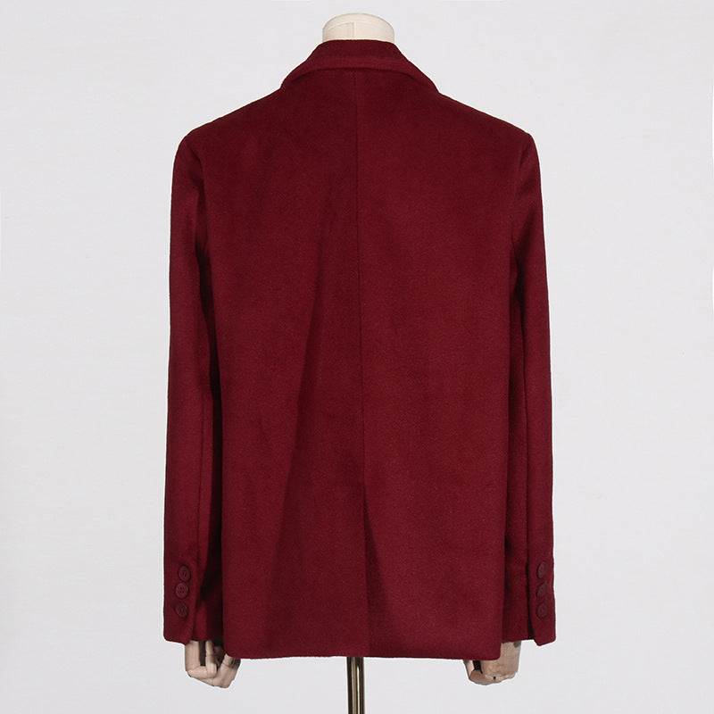 Emma – Manteau Coréen Élégant et Décontracté en Couleur Unie