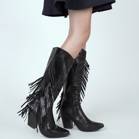 Lily – Bottes Martin à Franges de Mode Européenne et Américaine Grande Taille
