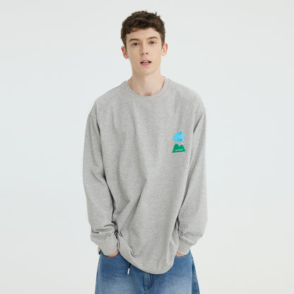 Tim – T-shirt à Manches Longues Col Rond pour Hommes