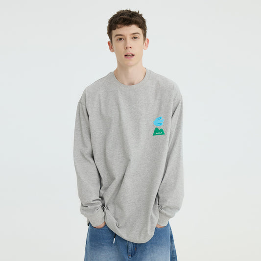 Tim – T-shirt à Manches Longues Col Rond pour Hommes