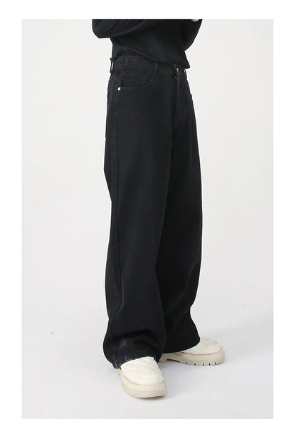 Gordon – Jeans Droits Taille Élastique Style Décontracté