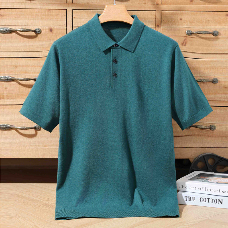 Miles – T-shirt Tricoté à Manches Courtes pour Hommes