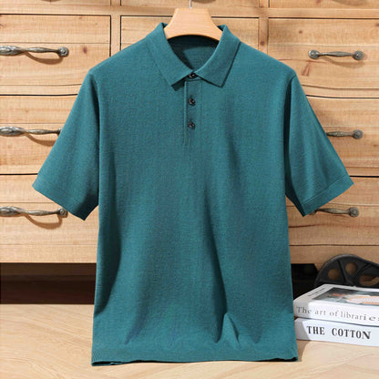 Miles – T-shirt Tricoté à Manches Courtes pour Hommes