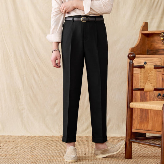 Matthew – Pantalon Taille Haute avec Découpe 3D