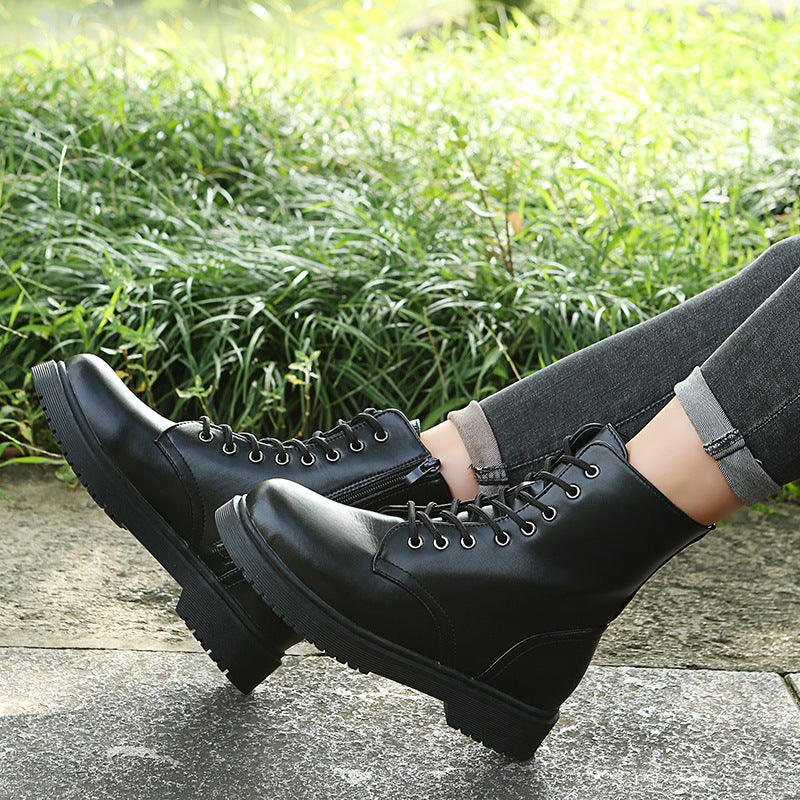 Katy – Bottes à Talon Épais avec Fermeture Éclair Latérale